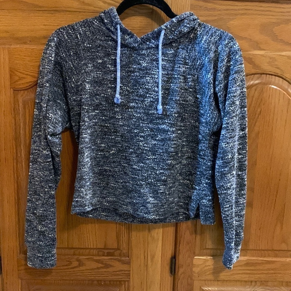 Blue sweatshirt style sweater